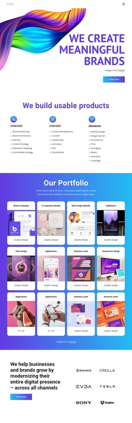 We Create Meaningful Brands - Multi-Purpose WordPress Theme