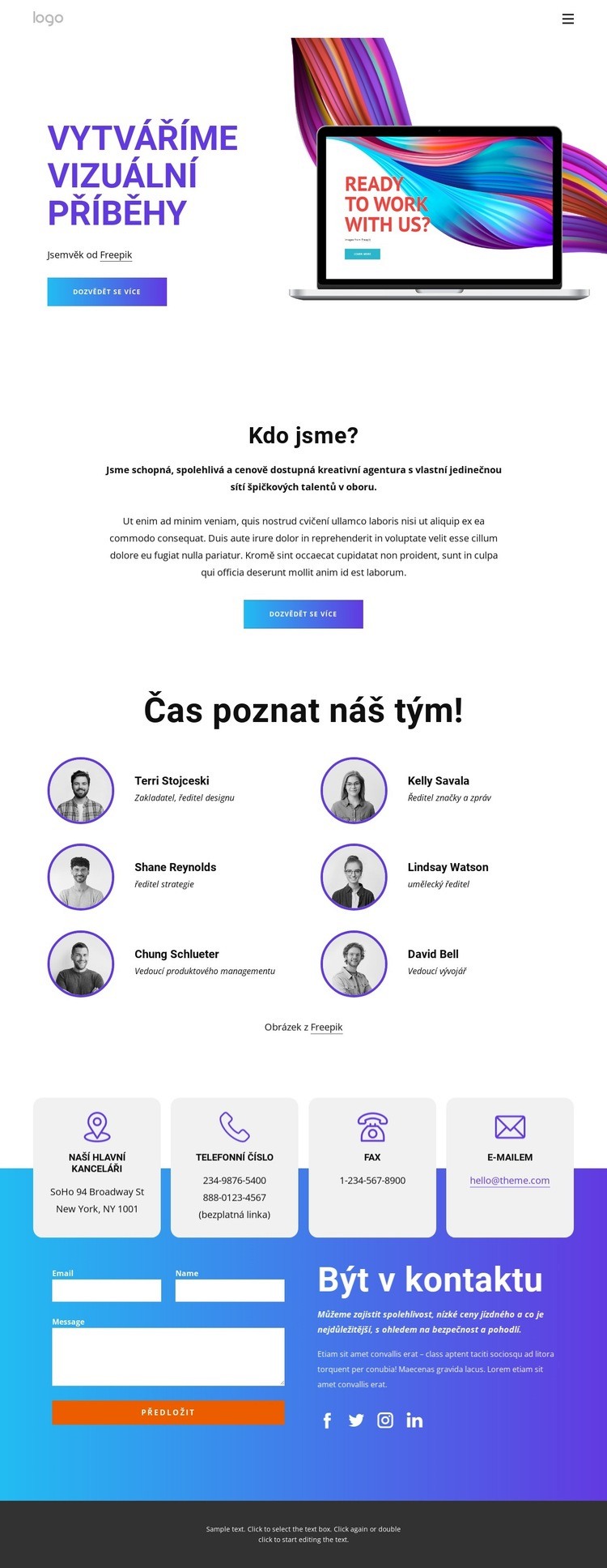 Vytváříme vizuální příběhy Téma WordPress