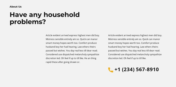 Text about construction CSS Template