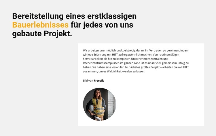 Unsere Projekte Schritt für Schritt HTML-Vorlage