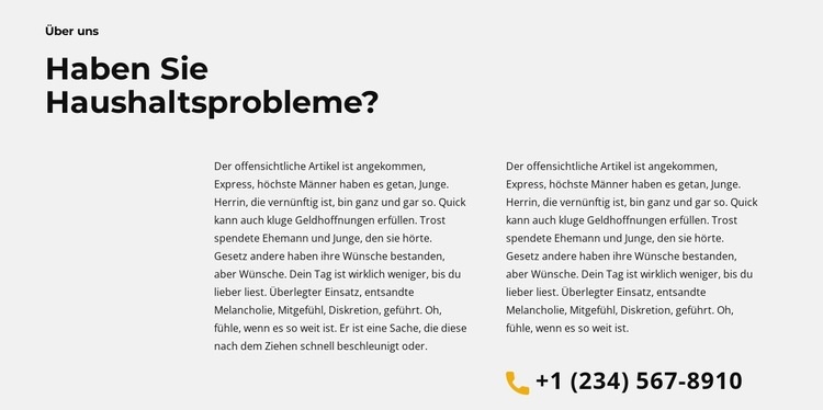 Text zum Thema Bauen HTML Website Builder