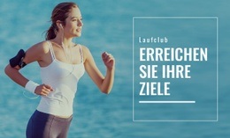 Wählen Sie Ihr Laufziel - Leere HTML5-Vorlage