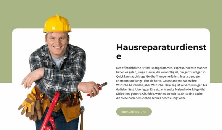 Hilfe rund um das Haus HTML5-Vorlage