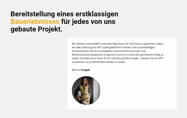 Unsere Projekte Schritt für Schritt Website Builder-Vorlagen