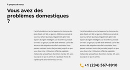 Texte Sur La Construction : Modèle De Site Web Simple
