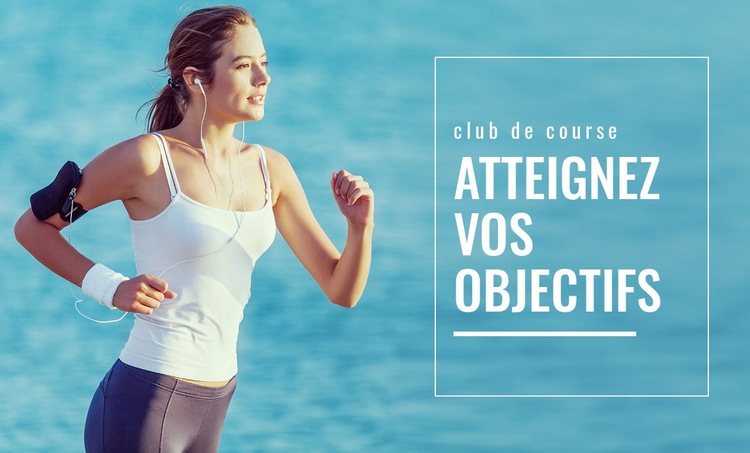 Choisissez votre objectif de course Page de destination