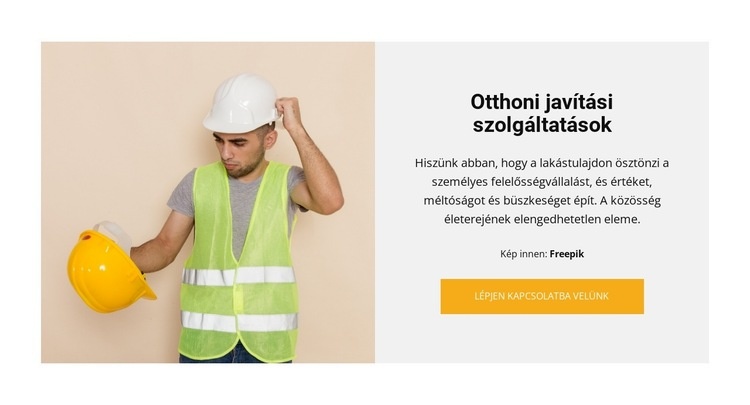 Eladás építés alatt HTML Sablon