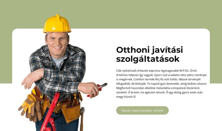 Segít a ház körül Weboldal tervezés