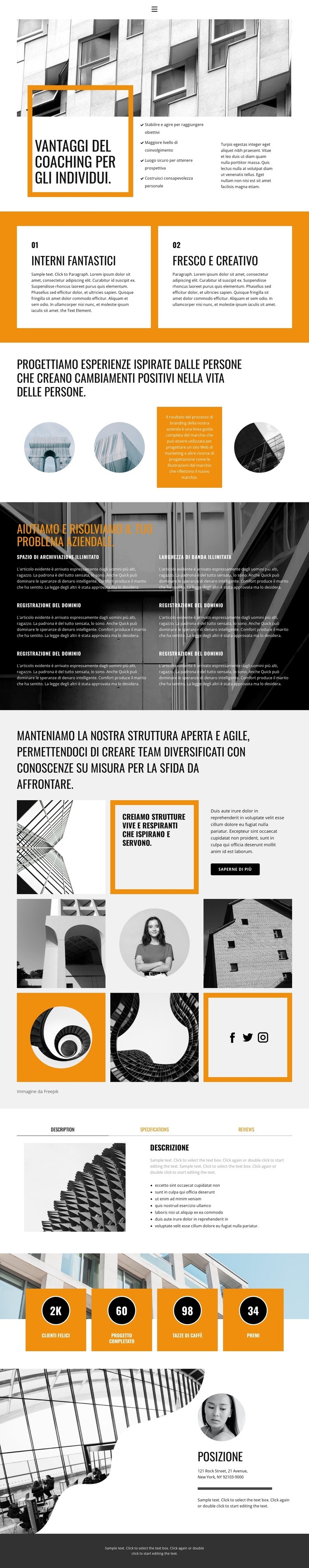 Case esclusive Costruttore di siti web HTML