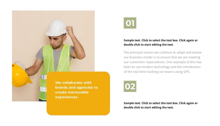 Two stages of preparation Joomla Template
