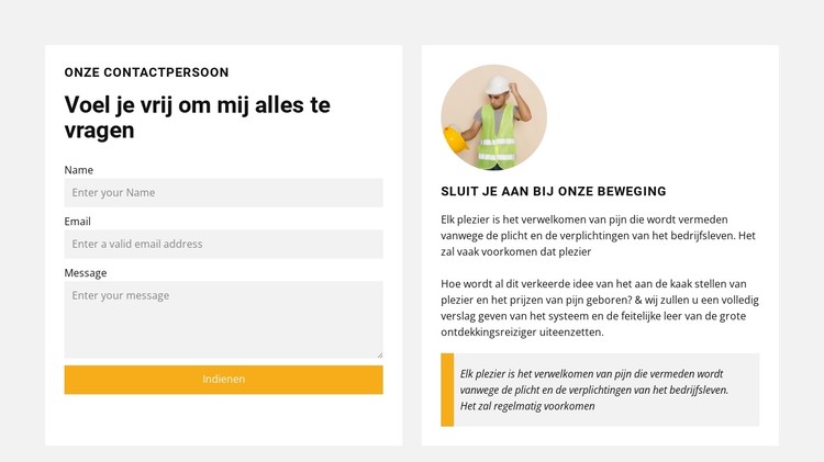 Voel de vrijheid CSS-sjabloon