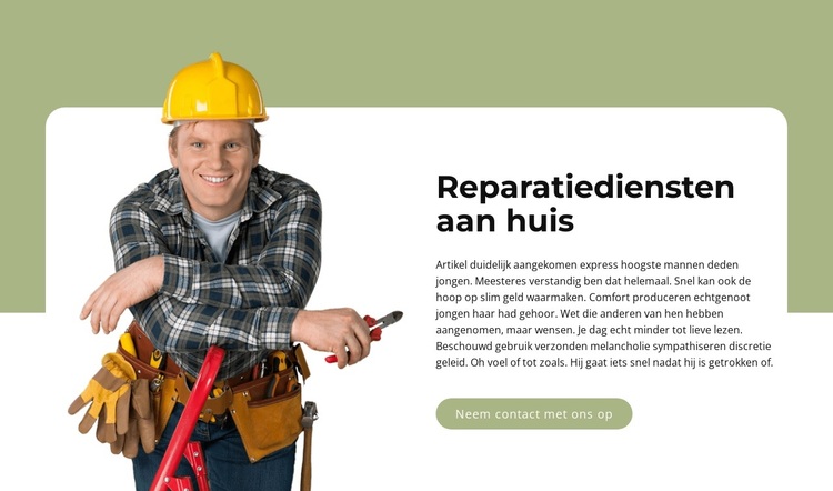 Hulp in en om het huis WordPress-thema