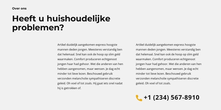 Tekst over bouwen Website ontwerp