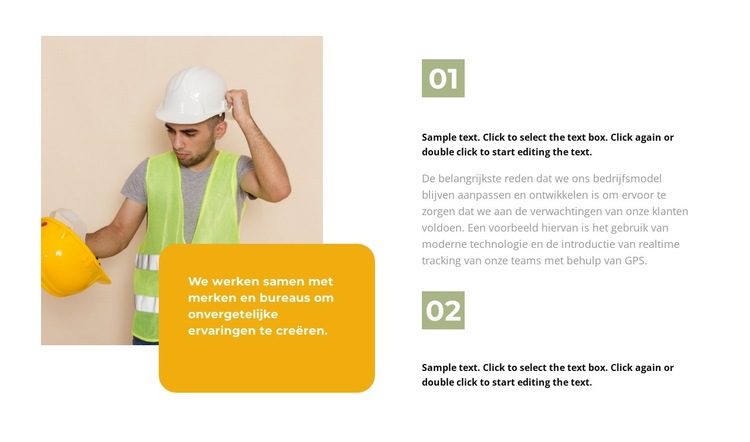 Twee voorbereidingsfasen Website sjabloon