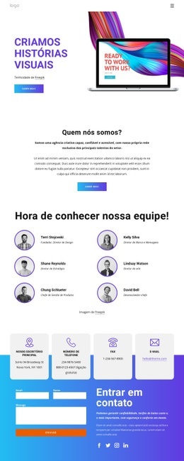 Construtor De Sites Multiuso Para Criamos Histórias Visuais