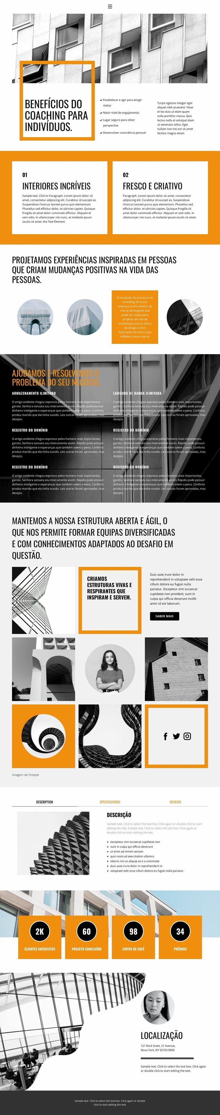 Casas exclusivas Construtor de sites HTML