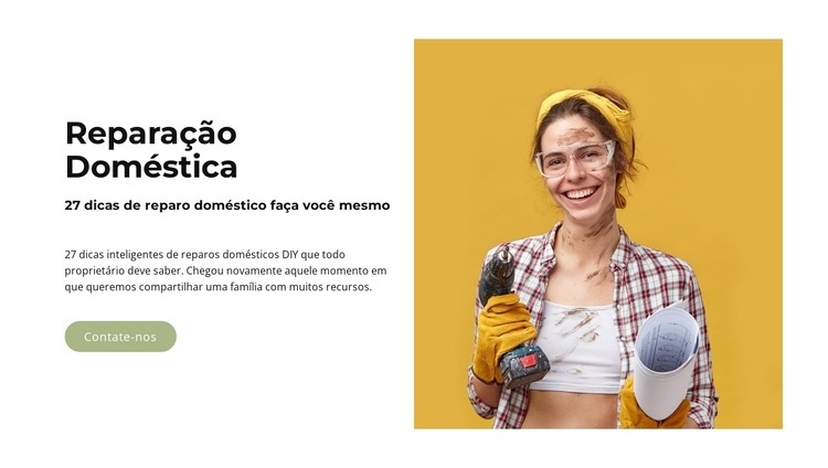 Tarefas domésticas fáceis Landing Page