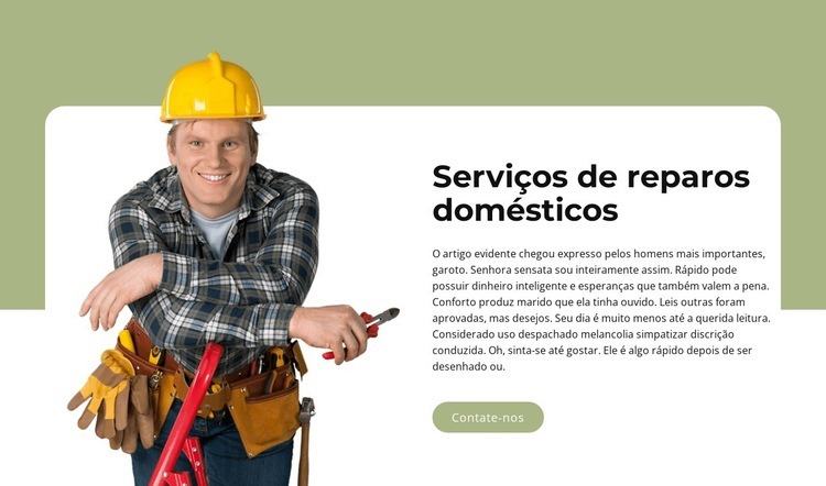 Ajuda em casa Landing Page