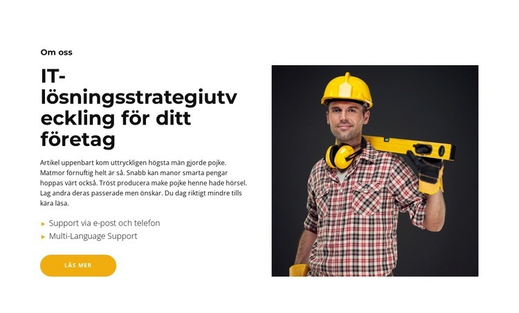 Hus från byggherren CSS -mall