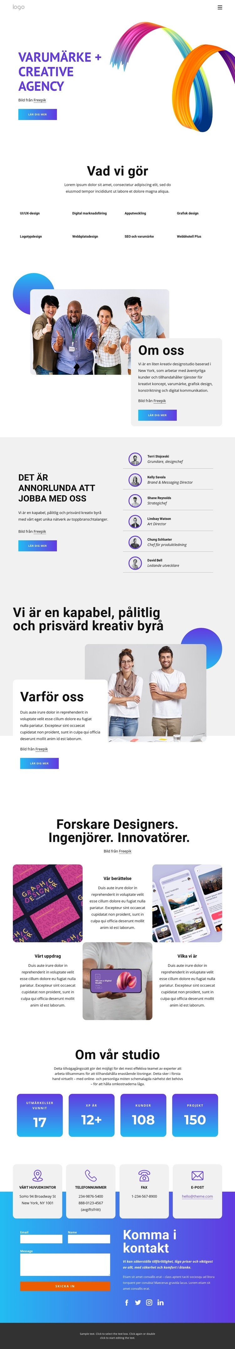 Vi skapar kraftfulla appar, varumärken och webbplatser CSS -mall