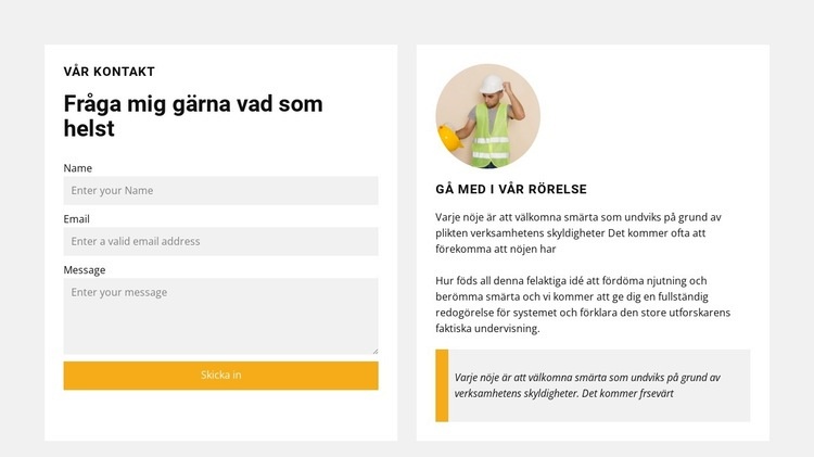 Känn friheten HTML-mall