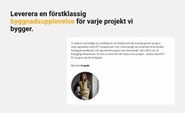 Våra Projekt Steg För Steg - Vackert WordPress-Tema