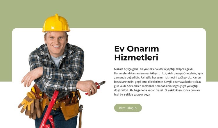 Ev işlerine yardım etmek Açılış sayfası