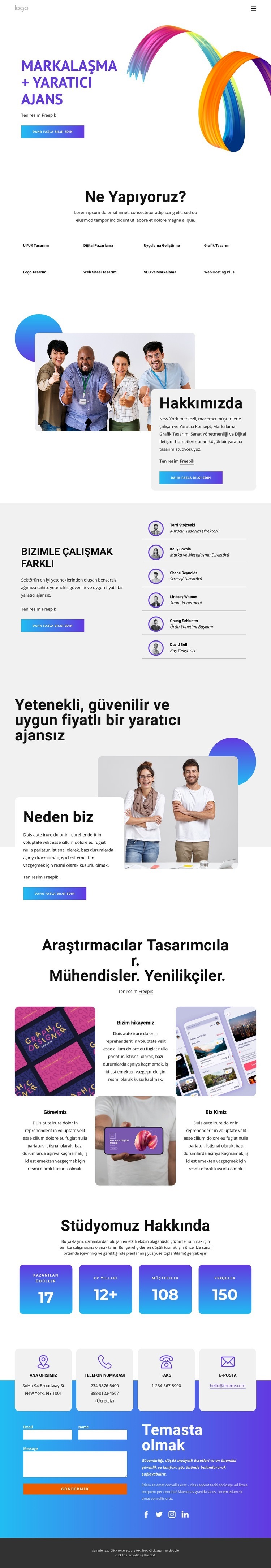 Etkili uygulamalar, markalama ve web siteleri yaratıyoruz Web Sitesi Mockup'ı