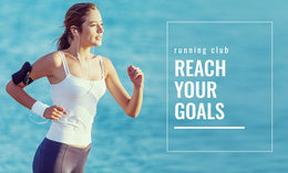 Pick Your Running Goal - Free Website Template