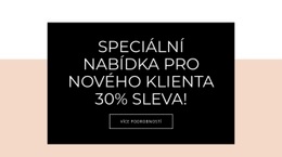 Speciální Nabídka Pro Nové Klienty – Šablona Kódu HTML