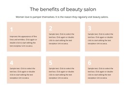 CSS Menu For The Benefits Of Beauty Salon