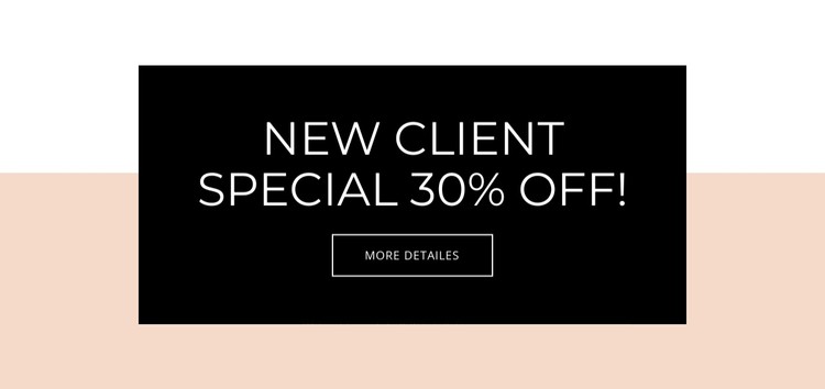 Special offer for new clients CSS Template