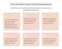 Die Vorteile Eines Schönheitssalons - Kostenlose Website-Vorlage