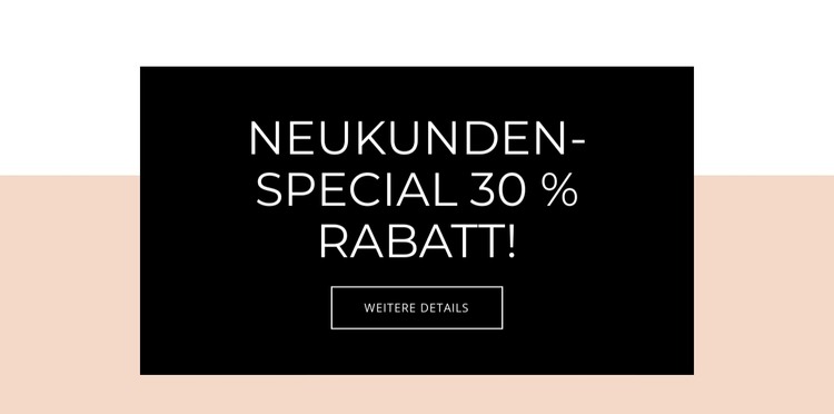 Sonderangebot für Neukunden HTML-Vorlage