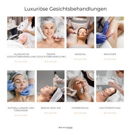 Luxuriöse Gesichtsbehandlungen