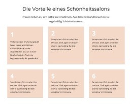 Die Vorteile Eines Schönheitssalons - Kostenloser Website-Builder