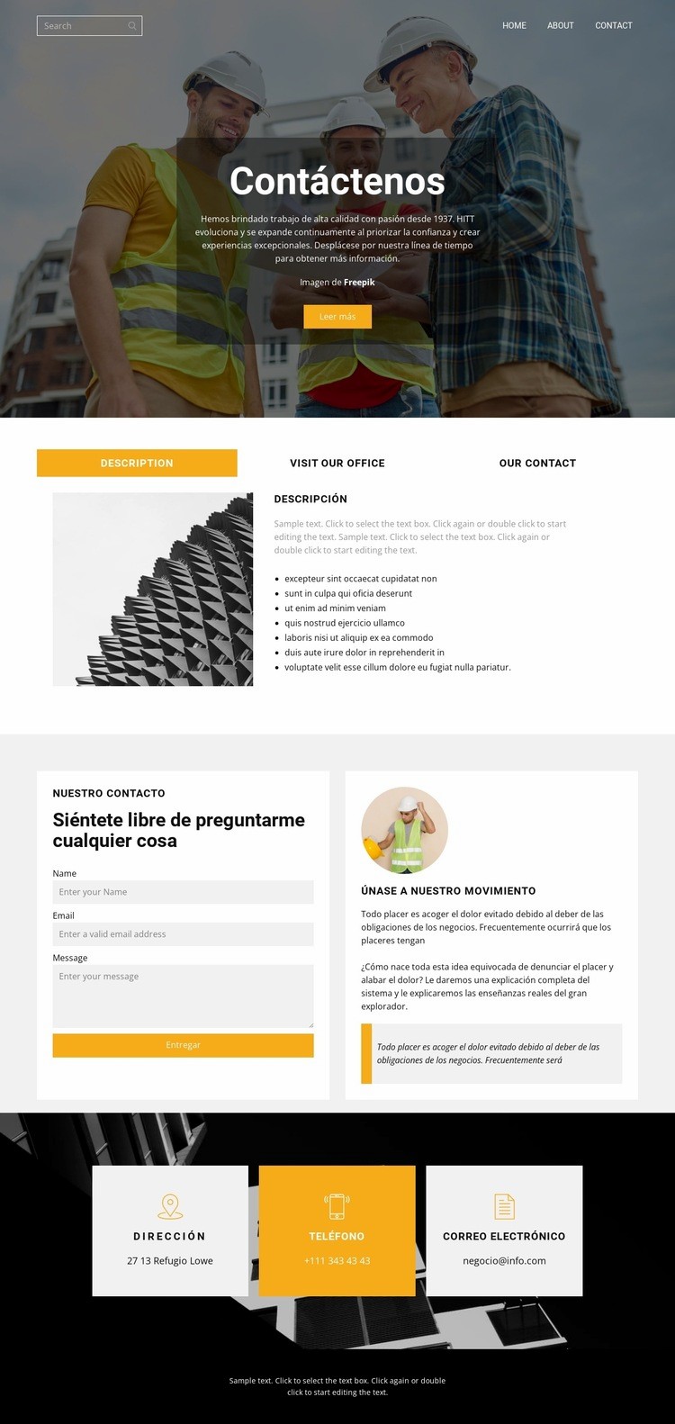 Cálculos de pedidos Creador de sitios web HTML