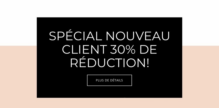 Offre spéciale pour les nouveaux clients Créateur de site Web HTML