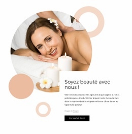 Salon De Soins Du Corps Et Spa - Maquette De Site Web Professionnel Personnalisable