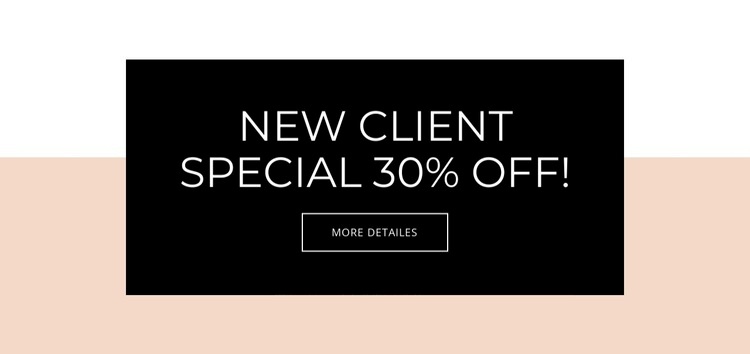 Special offer for new clients Homepage Design