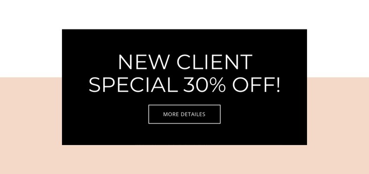 Special offer for new clients HTML Template