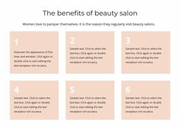 The Benefits Of Beauty Salon - HTML Page Builder