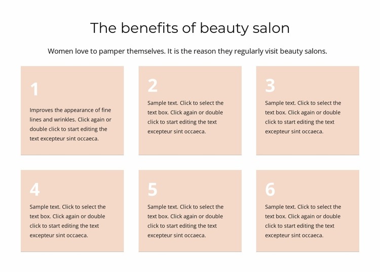 The benefits of beauty salon Html Website Builder