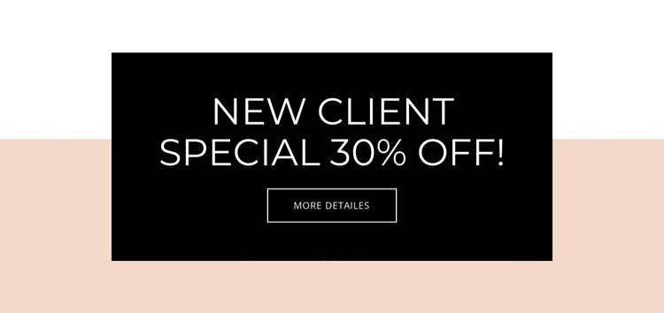 Special offer for new clients HTML5 Template