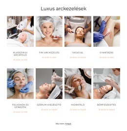 Luxus Arckezelések - Ingyenes HTML-Sablon