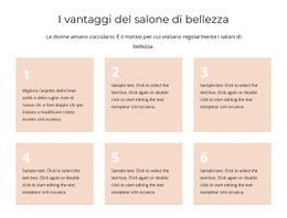 Menù CSS Per I Vantaggi Del Salone Di Bellezza