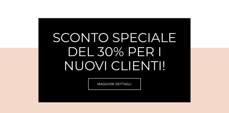 Offerta speciale per i nuovi clienti Modello HTML5