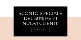 Offerta Speciale Per I Nuovi Clienti - Modello Di Una Pagina