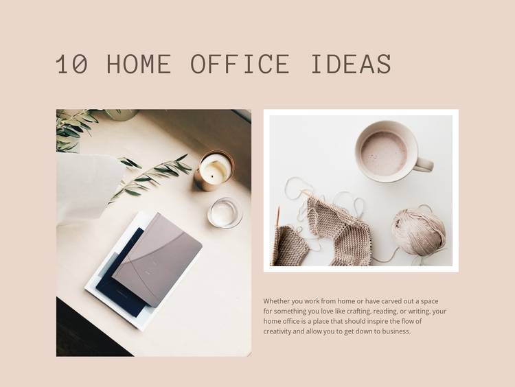 Modern office design One Page Template