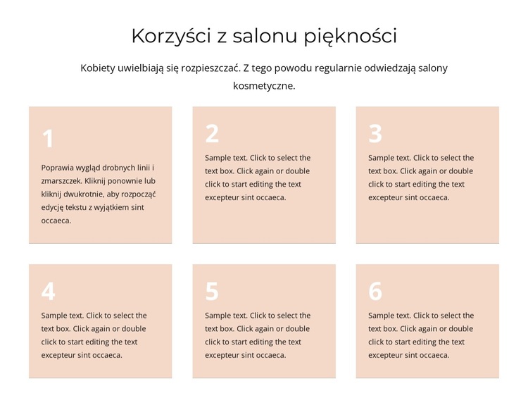 Korzyści z salonu kosmetycznego Motyw WordPress